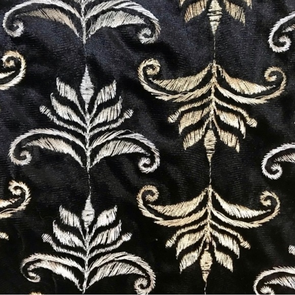 Frances Valentine Petrie Pants Velvet Embroidered Metallic NWT Size 10 - Picture 4 of 8